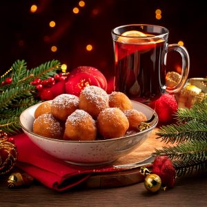 Oliebollen en glühwein