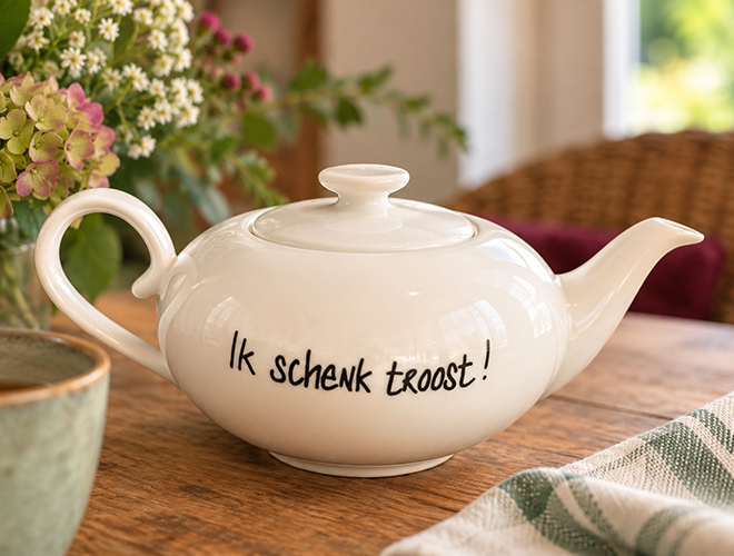 Theepot Ik schenk troost